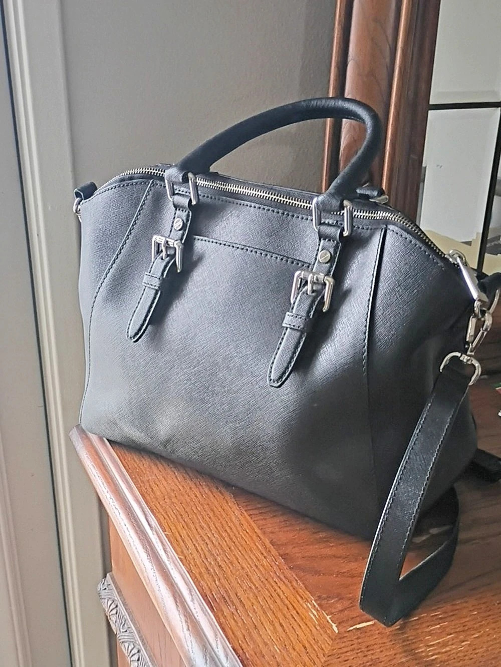 Michael Kors Black Satchel with Shoulder Strap